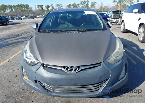 2014 Hyundai Elantra Limited z USA, uszkodzony, nr VIN 5NPDH4AE8EH470069
